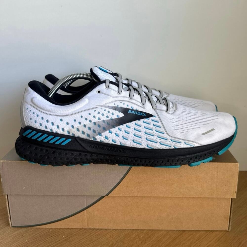 Brooks Adrenaline 21 Blue/White/Black Men Running Sneakers - SZ 11.5 - Picture 2 of 13